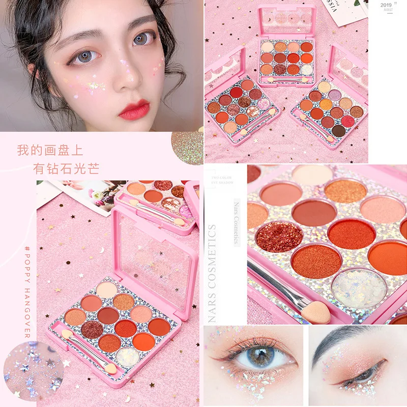 Шарм Dazzle Sense 12 цветов Тени для век Поляризационные свет Блестящий жемчужный блеск