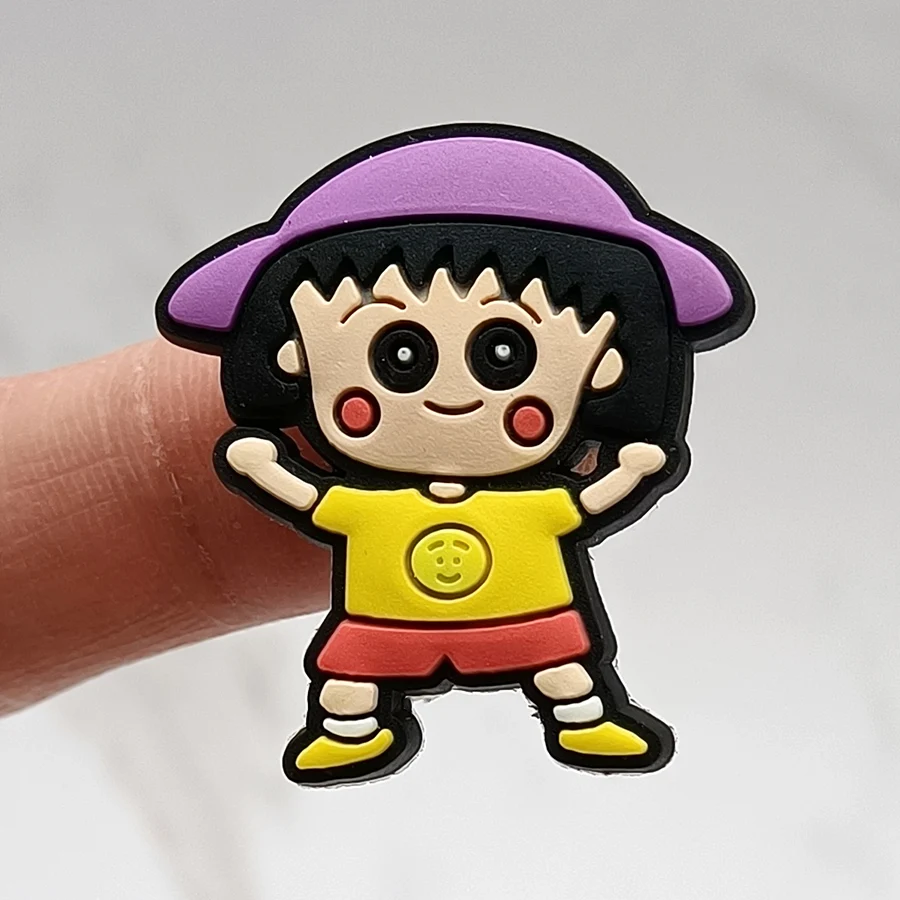 Novelty Design Cartoon With You PVC Shoe Charm Accessories Funny Diy Shoe Buckle Decor Fit Pins Croc Charms JIBZ Kid Party Gift