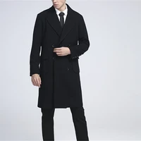 winter coats mens medium length business large size overcoat woollen jacket double breasted wool trench super large size 9xl