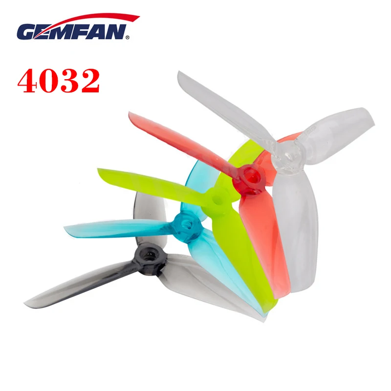 

Gemfan 4032 4inch 3-Blade Propeller CW CCW for RC FPV Racing Drone Quadcopter Multirotor Compatible 1406 2205 Brushless Motor