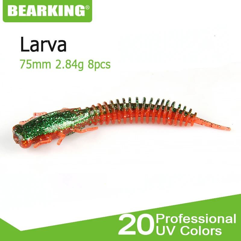 BEARKING 75 мм 2 84 г 8 шт рыболовные приманки наживки Swimbait Мягкая силиконовая приманка