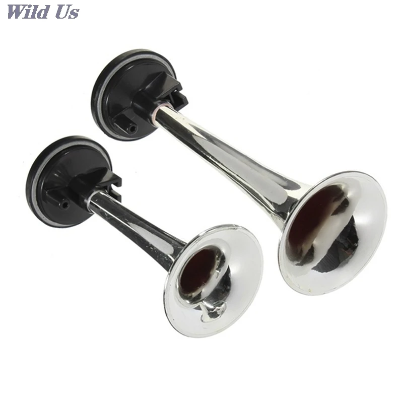 

2PCS Dual Air Horn Trumpet Super Loud Universal Train Car Truck Boat