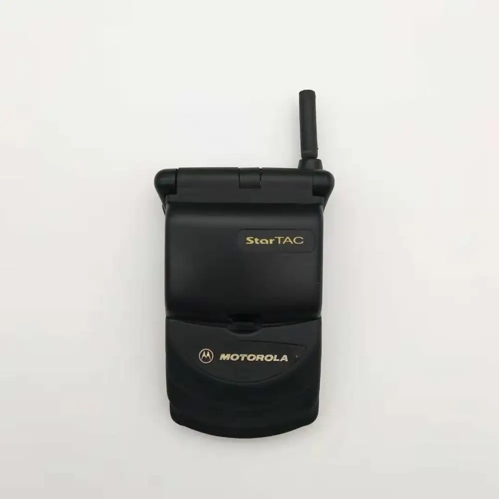Black Горячая Распродажа, Модный разблокированный мобильный телефон Motorola StarTAC Rainbow Flip GSM с несколькими языками - Цвет: Black