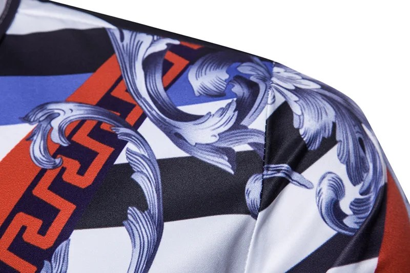 

New Chinese Style Hip Hop Court Style Digital Printing Long-Sleeved Shirt Streetwear Long Sleeve Shirt Men's Clothing