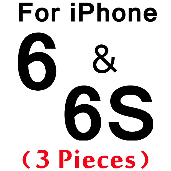 3 шт 0,26 мм закаленное стекло для iPhone 11 Pro X XR 8 7 6 6s стекло протектор экрана для iPhone 11 7 8 Plus XS Max защитное стекло - Цвет: for iPhone 6 6S