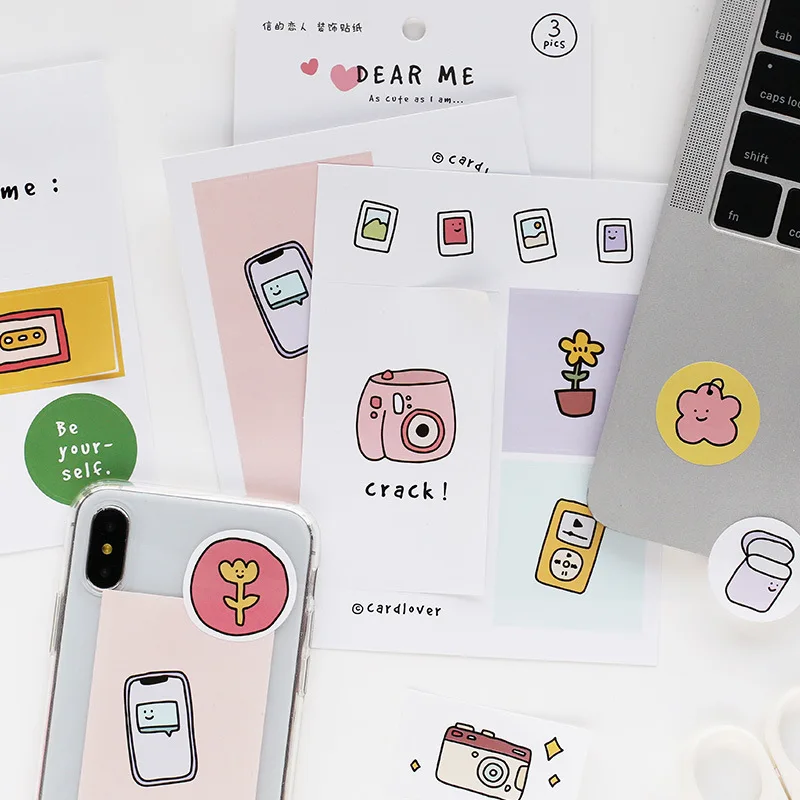 Декоративные наклейки серии Cute Life сделай сам скрапбукинг дневник в альбом