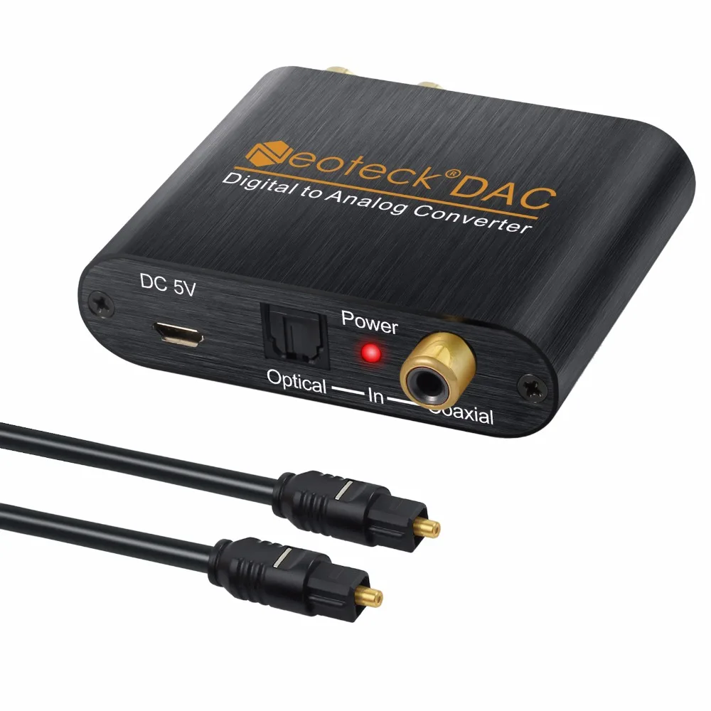 ESYNiC цифро-аналоговый аудио конвертер DAC коаксиальный Оптический Toslink RCA R/L 3,5 мм аудио адаптер