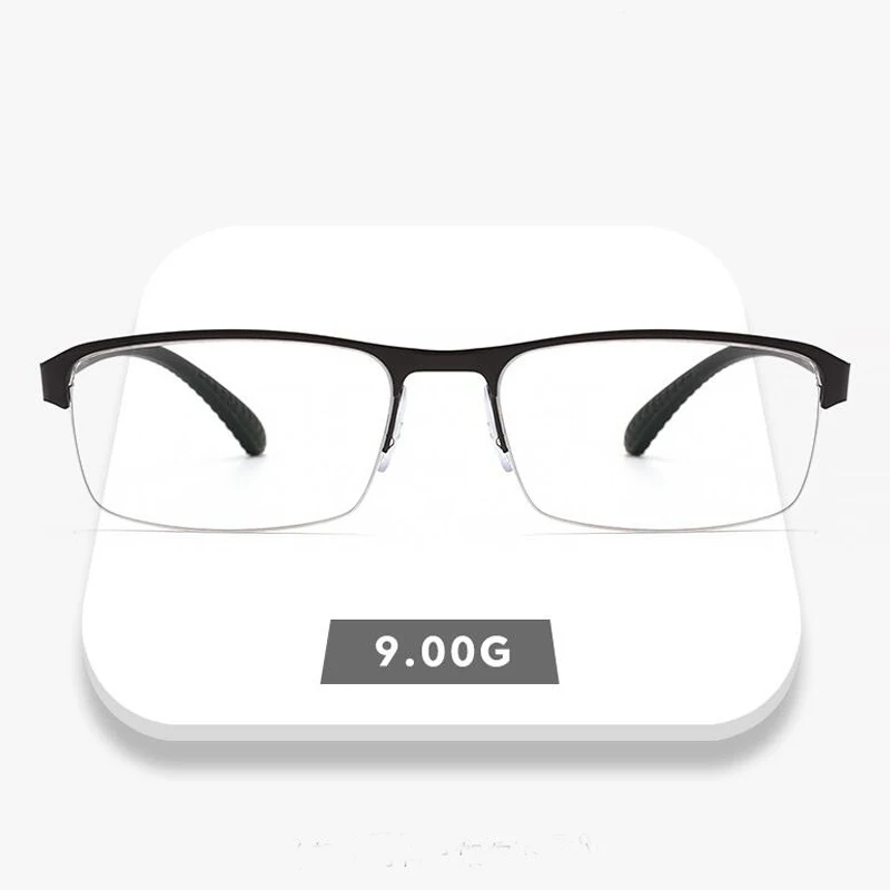 Новый CR39 линзы фотохромные очки для чтения Для мужчин женщин половина оправы из