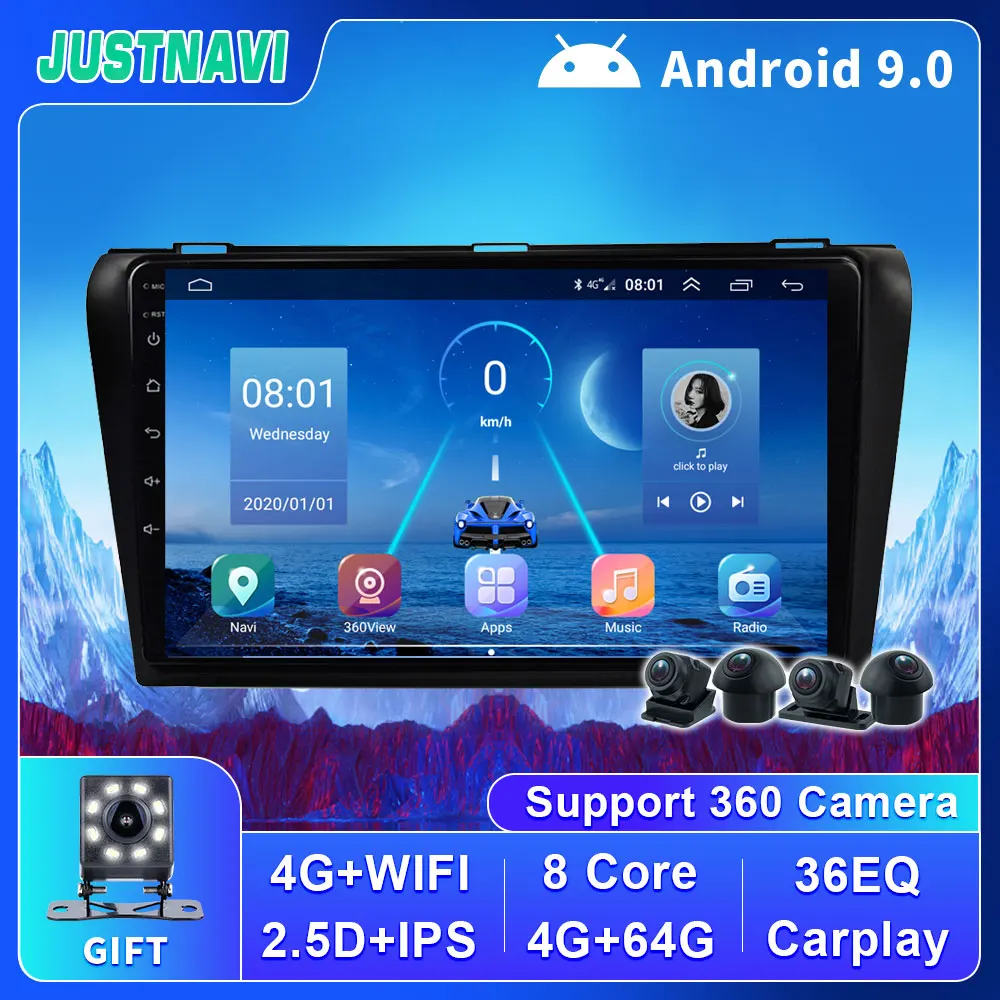 

EKIY Android 9.0 GPS For Mazda 5 Car Radio 2010-2015 Autoradio Navigation Audio Multimedia CD DVD Player Carplay DSP 32EQ No DVD