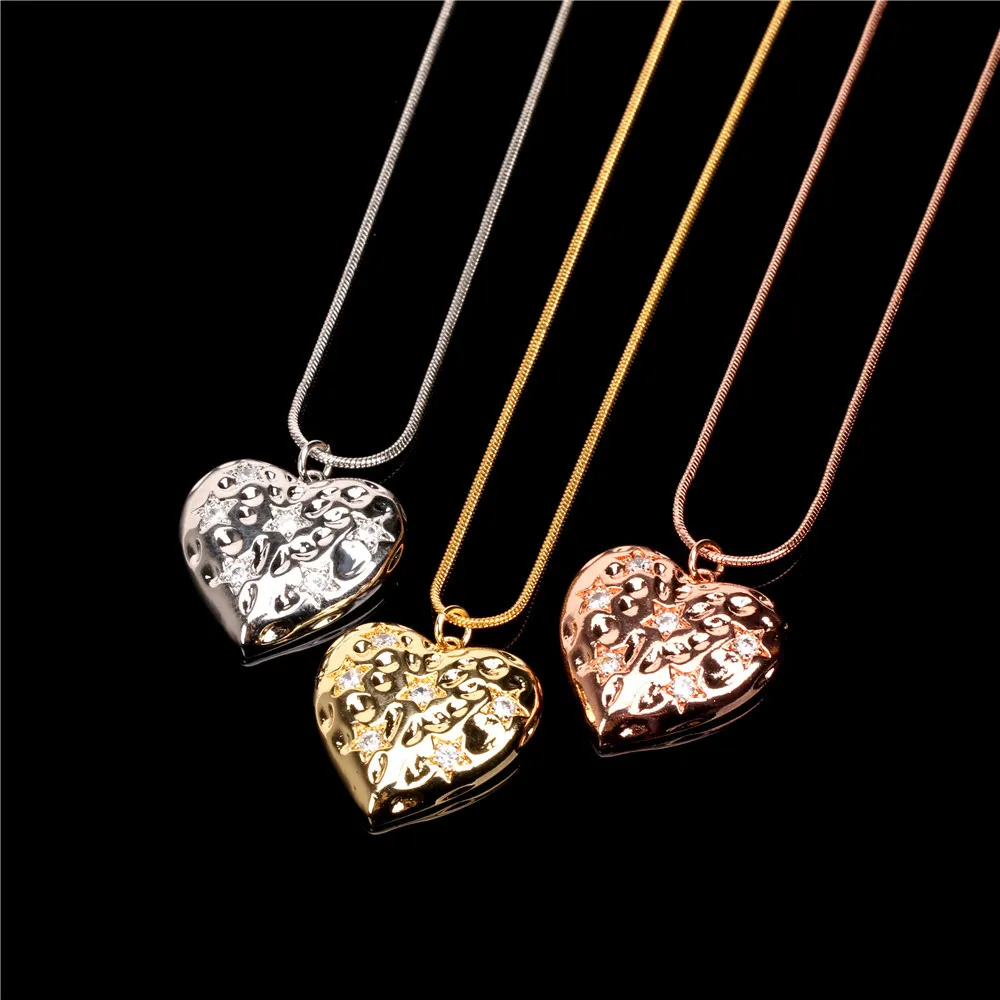 

MOFLO золотое ожерелье с подвеской в виде сердца для любви