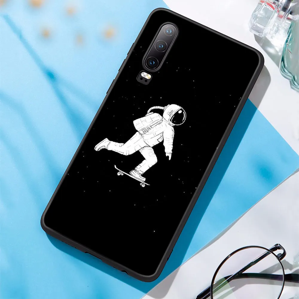

Cute Astronaut Case for Huawei P40 P30 P20 Lite Pro Mate 40 30 20 Lite Pro P Smart Plus 2021 2019 Honor 30 20 9X Pro Lite Cover