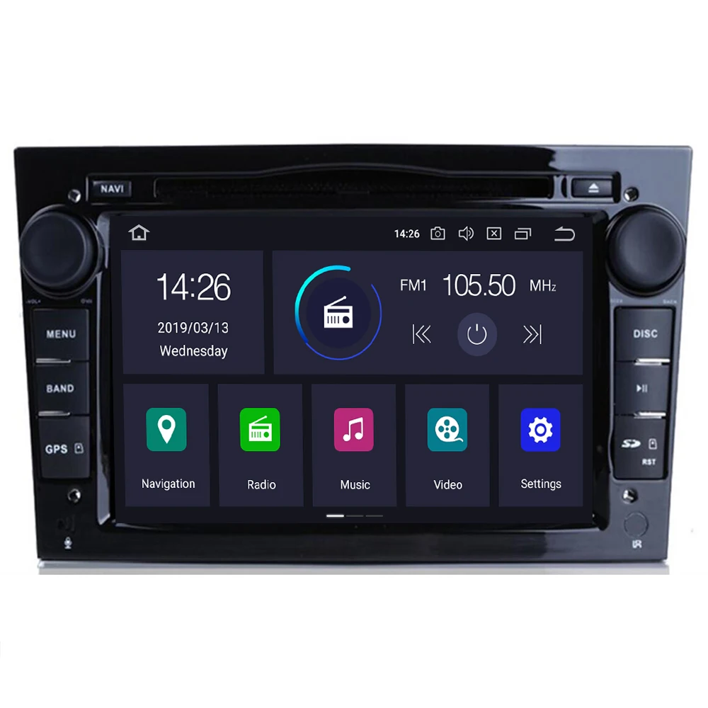 Для Opel Android автомобильный мультимедийный плеер 2 Din 10 DVD GPS для Astra Meriva Vectra Antara Zafira