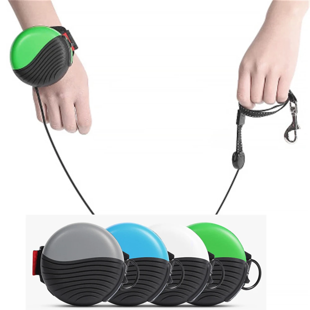 

Поводок ручной для домашних животных, телескопическая рулетка-держатель для собак, автоматический выдвижной, двойной поводок