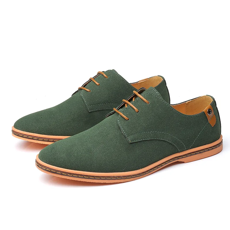 

Spring and casual shoes frosted Leather Men's autumn men's shoes single shoes suede leather large men's shoes