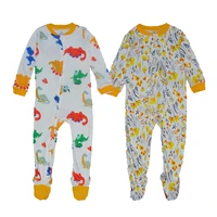 childrens coveralls girls cotton pajamas breathable stretchy and comfortable home wear two pieces in a pack