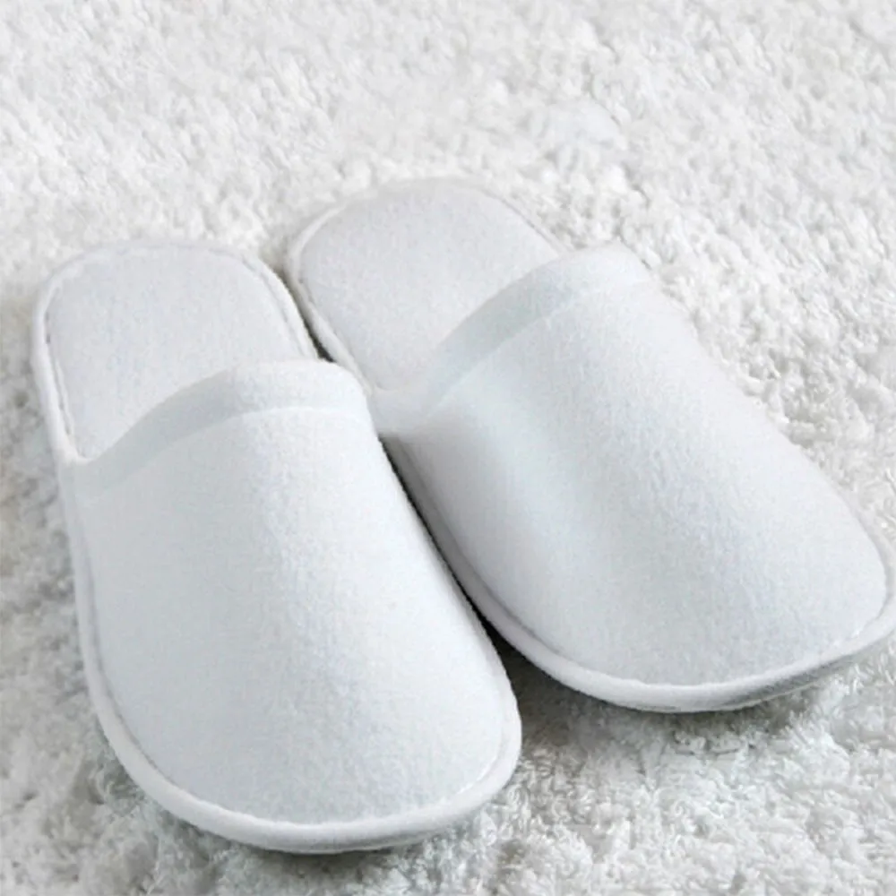 

10 Pairs SPA Hotel Travel Slippers Disposable Slippers Close Toe Fit Size Closed Toe Men Women Guest Spa Portable Folding Indoor