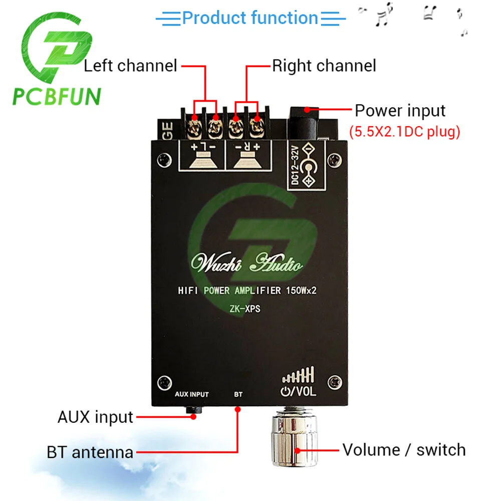 Bluetooth Плата усилителя мощности 2 0 Вт x2 TDA7498E двухканальный модуль стерео