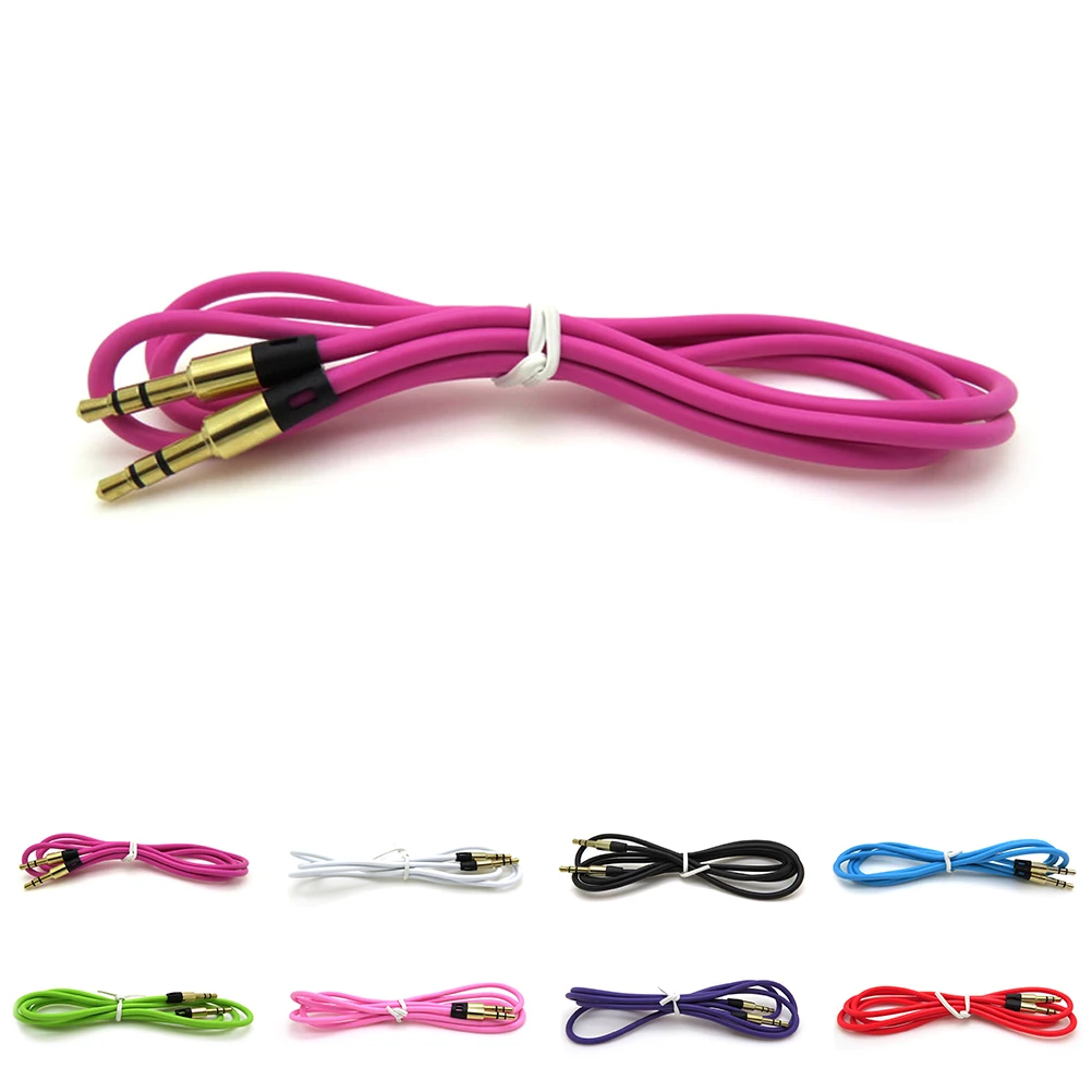 1 м Папа папа 3 5 мм до Универсальный позолоченный вспомогательный аудио стерео