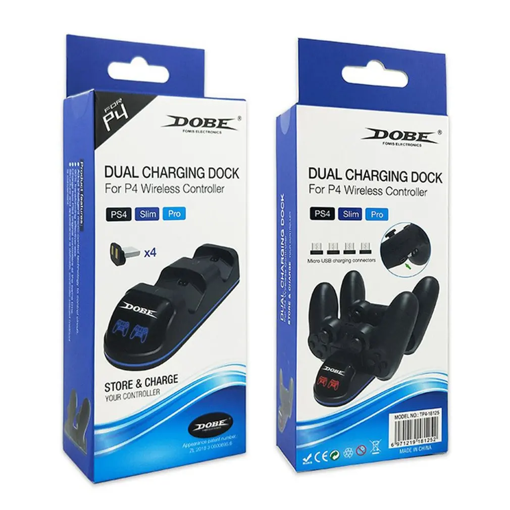 Двойной USB PS4 Подставка для зарядки станция док станции Slimfor PRO Playstation4 /PS4 Pro/PS4