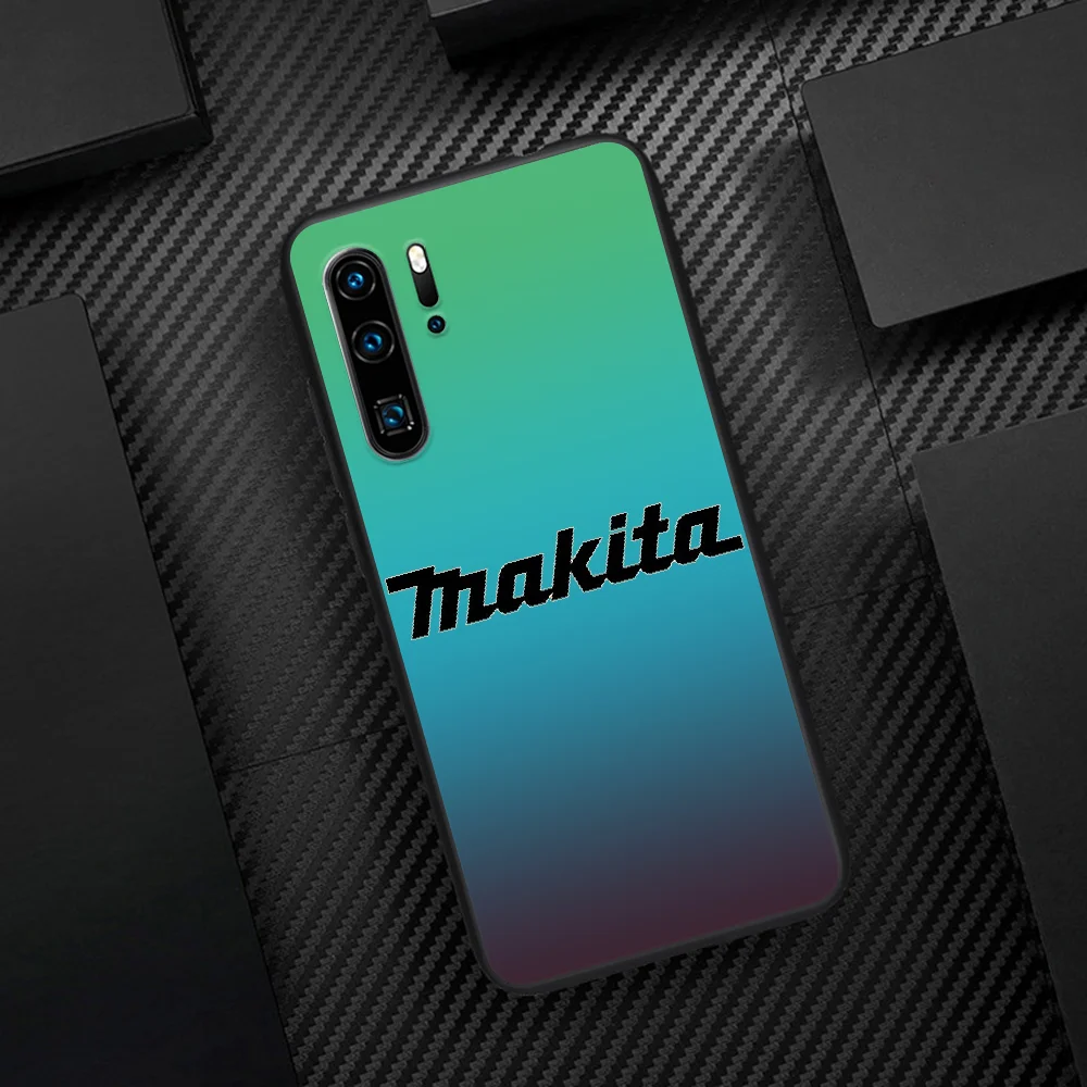 

Makita Brand Phone Case For Huawei P Mate 10 20 30 40 Pro Lite Smart 2019 2021 black Etui Pretty Waterproof Fashion Coque 3D