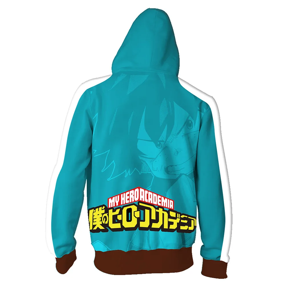 Аниме Boku No/My Hero Academy Midoriya izku Deku косплей для мужчин и женщин Толстовка Толстовки школьная форма куртки на молнии пальто