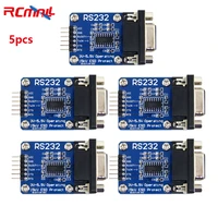 5pcs rs232 to serial port module contains rs 232 transceiver and db9 connector 3v 5 5v rs232 board