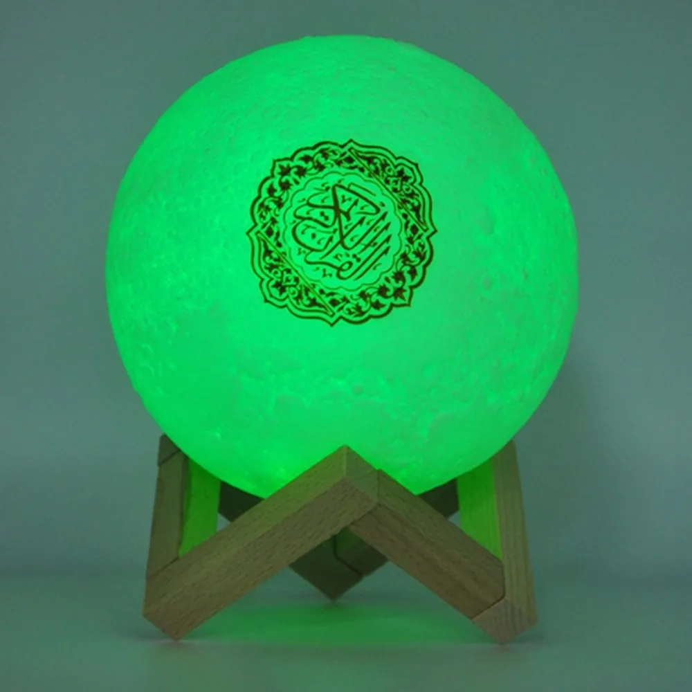 

Islam wireless bluetooth speakers quran player colorful light moon lamp moonlight support MP3 FM TF card quran speaker