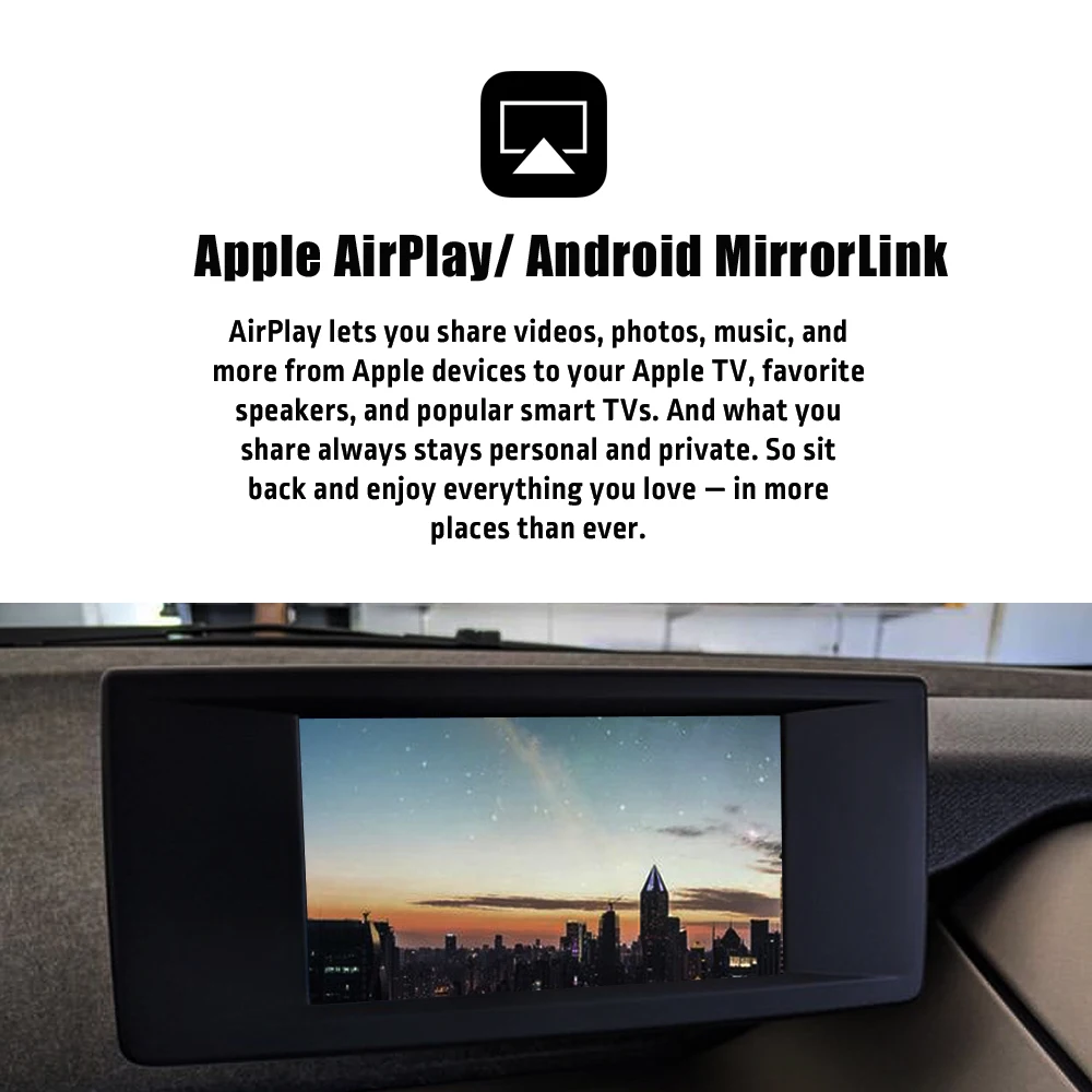 Беспроводной автомобильный интерфейс Carplay MMI Android для BMW i3 i8 2013 2017 NBT MuItimedia iOS