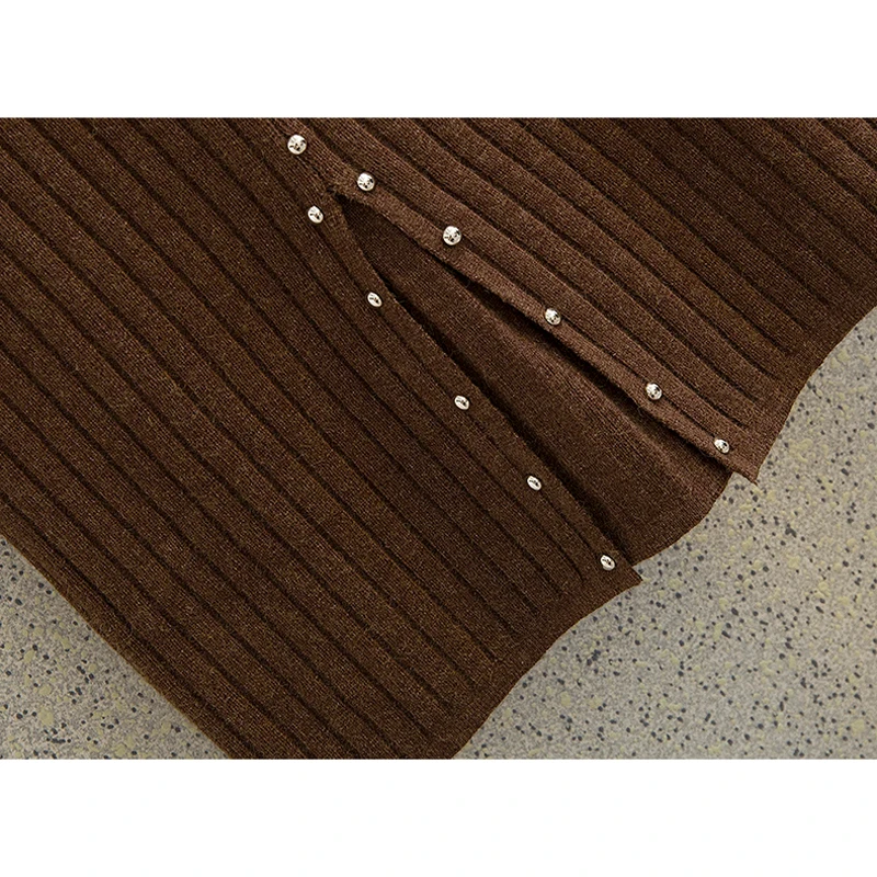 Юбка карандаш Женская трикотажная с высокой талией на осень и зиму|Женские юбки| |