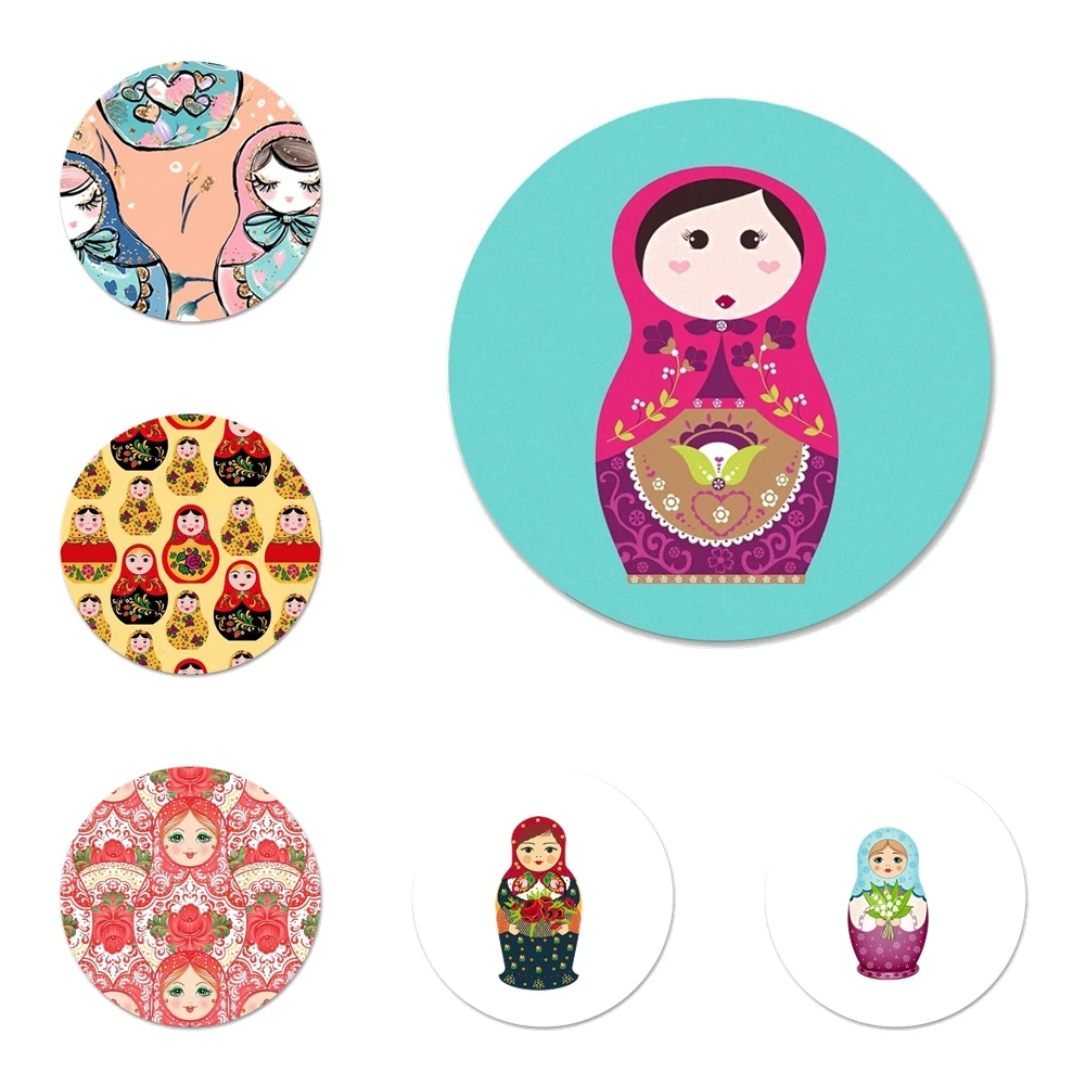 

58mm Russian folk doll Kitchen Home Decor Refrigerator Magnetic Stickers bottle Beer Opener