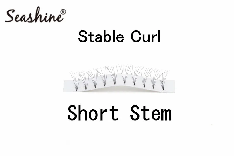 

Seashine 12lines /Tray 3D-6D Short Stem Individual Lashes Russia Volume Eyelashes Extension Supplies 100% Makeup Premade Fans