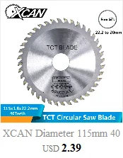 XCAN 1 шт. 210/250 мм 24/40/80 зубы деревянный отрезной диск оловянного покрытия карбида вольфрама TCT пила Лезвие Для Обработки Древесины Лезвие дисковой пилы