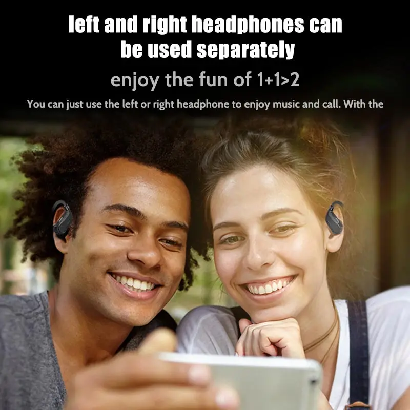Беспроводные наушники B10 True TWS Bluetooth 5 0 спортивные вкладыши с заушным крючком Waterprof