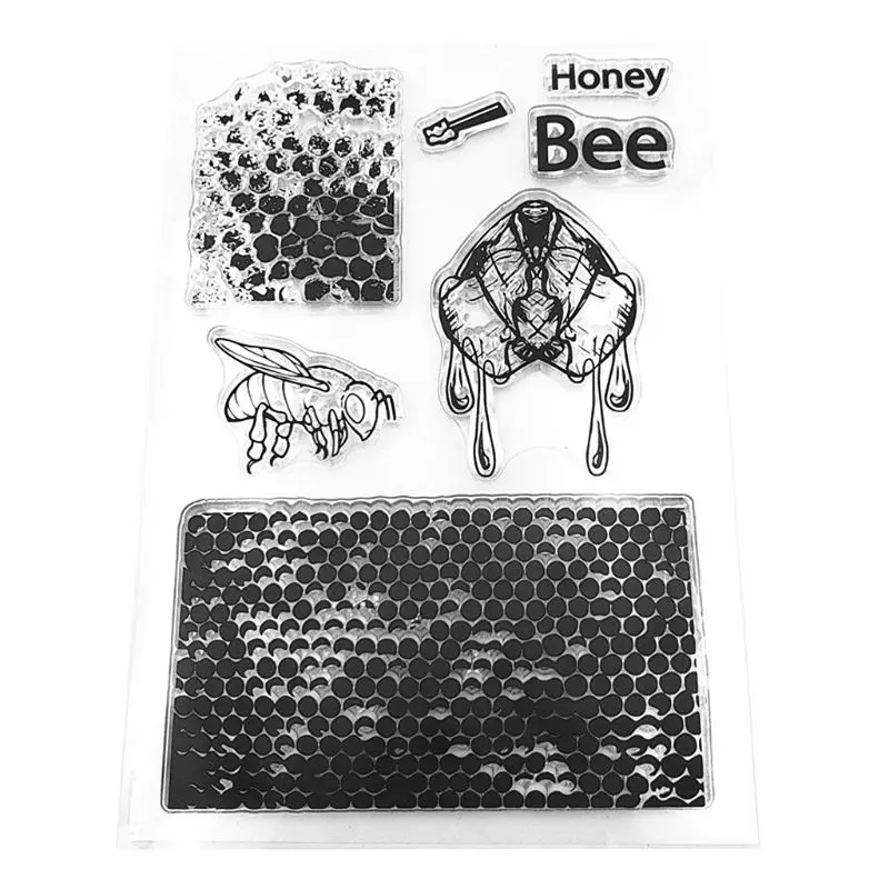 Honey Bee Hive Silicone Clear Seal Stamp DIY Scrapbooking Embossing Photo Album Decorative Paper Card Craft Art Handmade Gift | Дом и сад