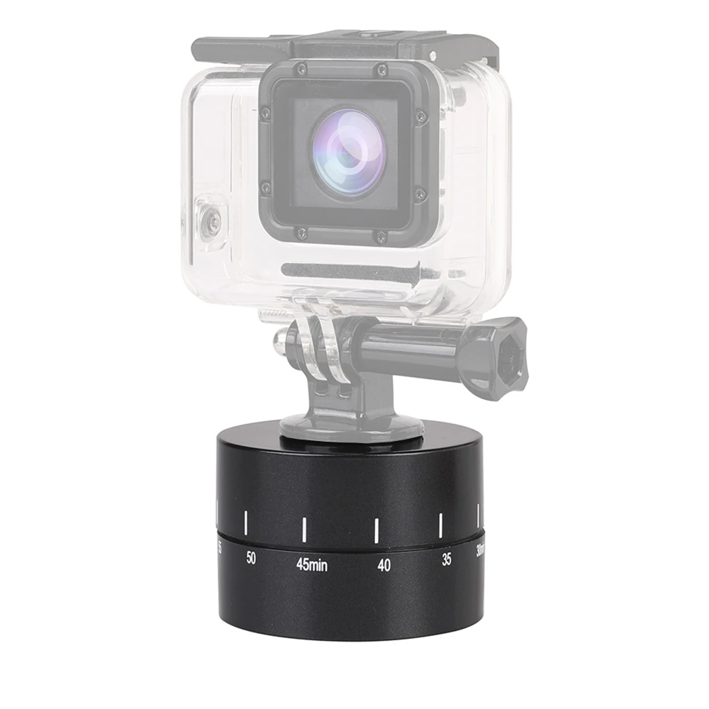 

60min Go Pro Accessories Time Lapse Photography Delay Tilt Head for GoPro 9 8 7/6/5/4 SJ4000 Yi 4K 360 Degree Rotation Timer