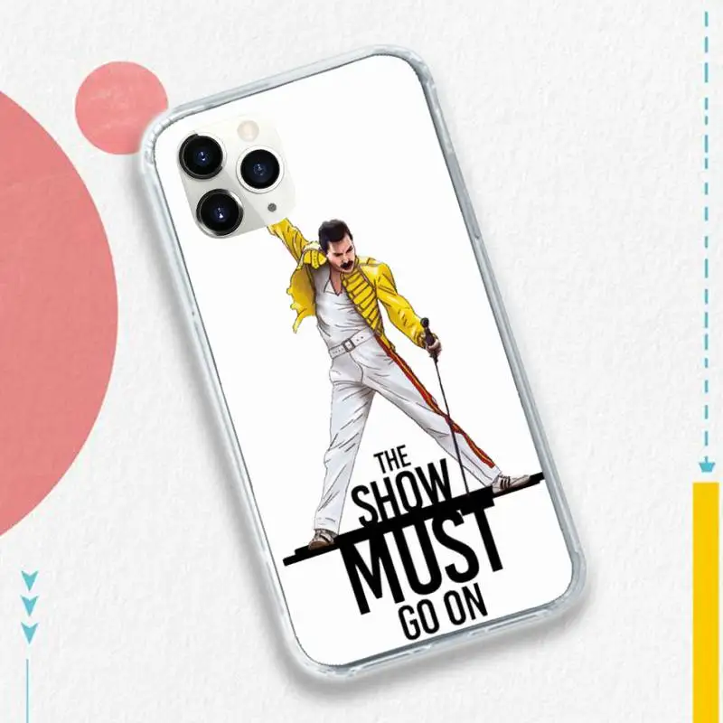 

Freddie Mercury Queen shell Phone Case for iPhone 11 12 pro XS MAX 8 7 6 6S Plus X 5S SE 2020 XR