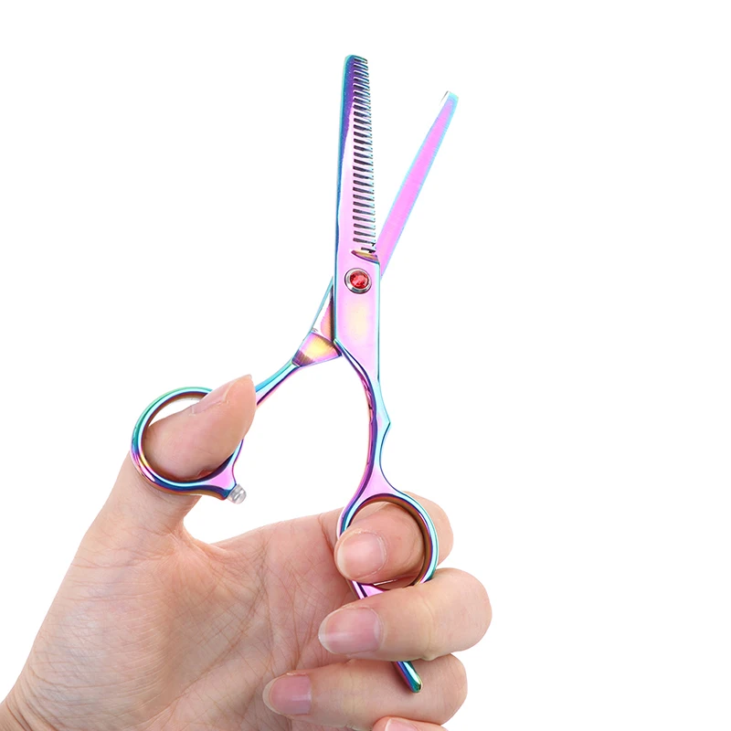 

1pc Professional 6 inch rainbow cut hair scissors set cutting shears thinning barber scissor hairdressing scissors