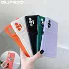 Чехол-бумажник из жидкого силикона для Xiaomi Redmi Note 10 Pro Max K40 Pro Plus Mi 10S