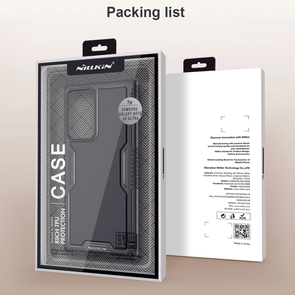 

NILLKIN For Samsung Note 20 Ultra 5G Case,Anti-fall TPU Outdoor Non-slip Shockproof Case For Samsung Note 20 Ultra