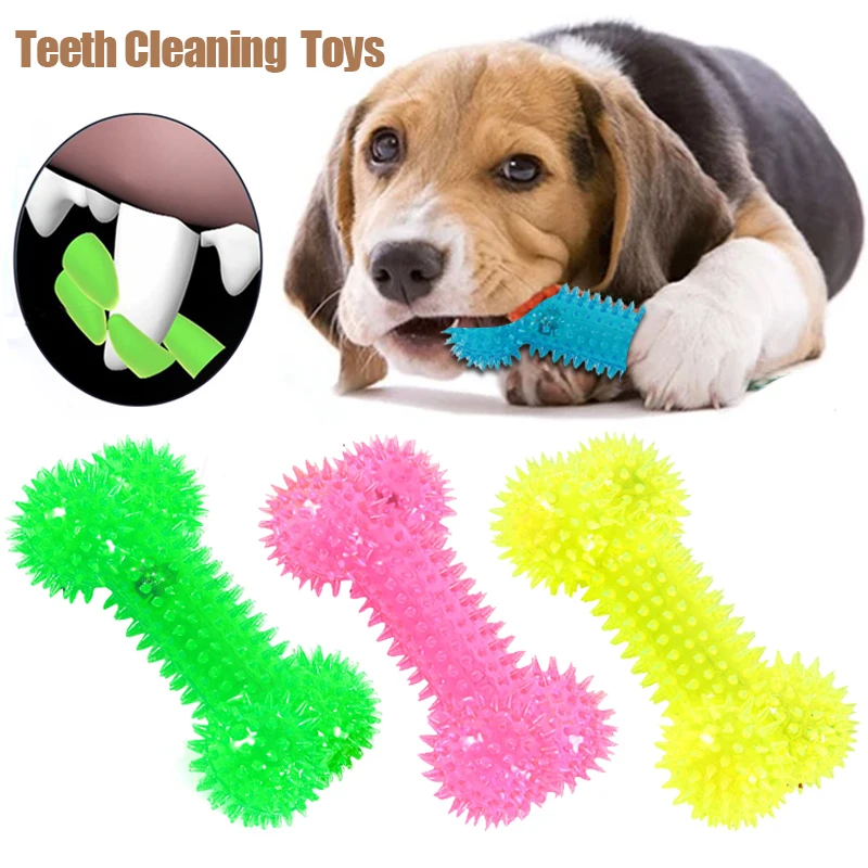 Резиновая игрушка для домашних животных Интерактивная зубная щетка из ТПР