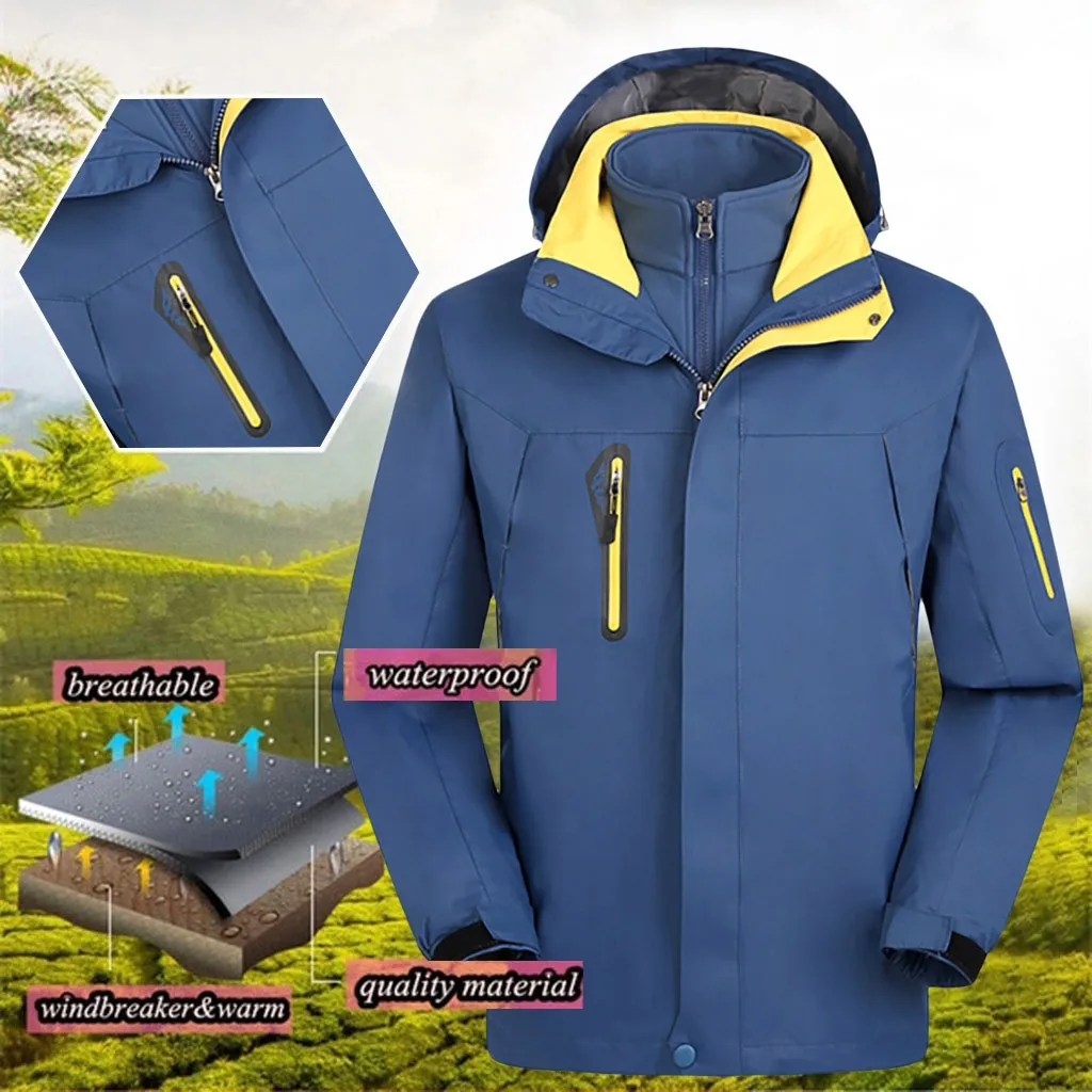 Мужская весенне-осенняя уличная/походная куртка ветровка для горного туризма и