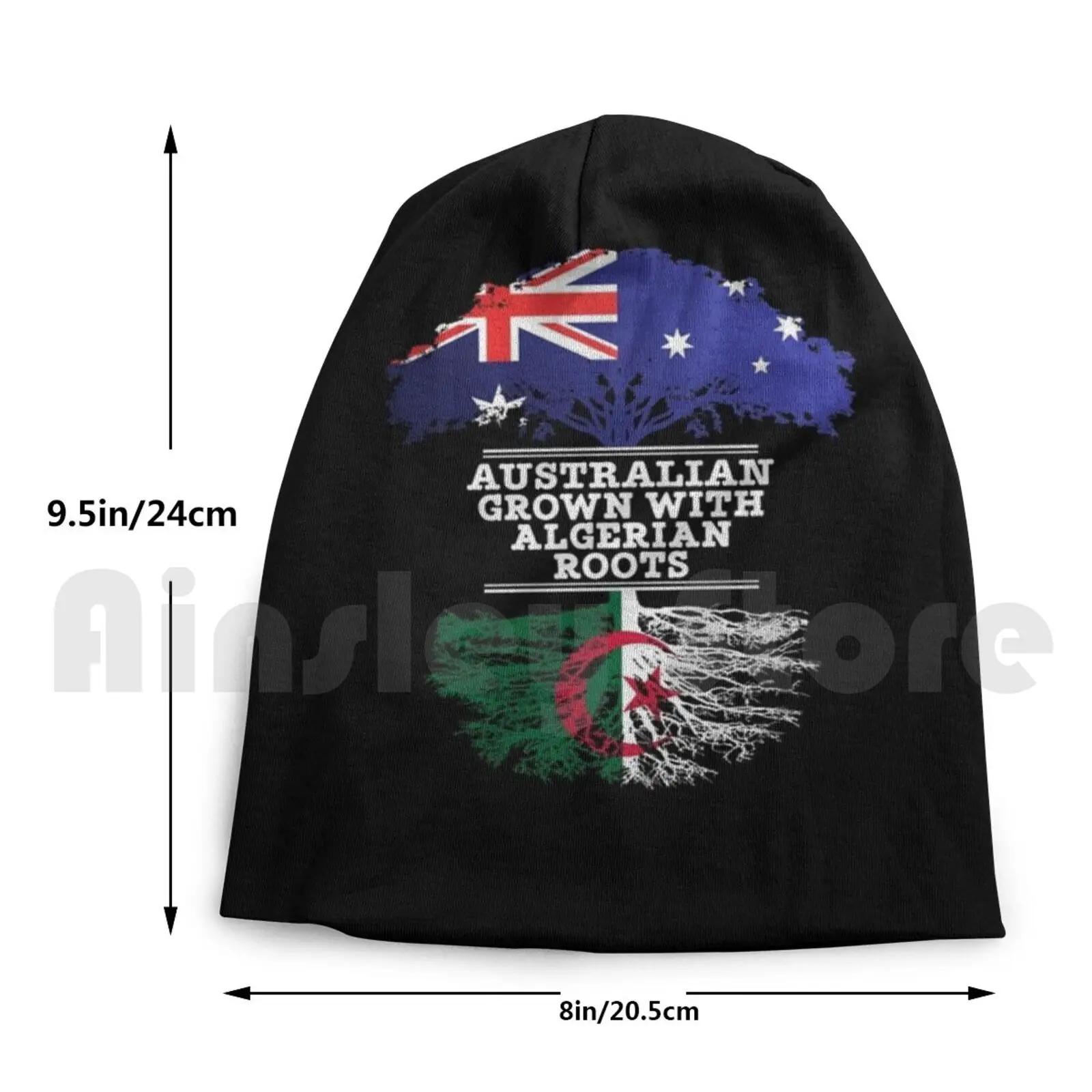 

Australian Grown With Algerian-Gift For Algerian From Australia With Country From Algeria Funny Print Reusable