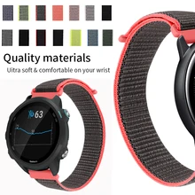 Для Garmin Forerunner 245 245M Music 20 мм ремешок для часов спортивный тканый нейлоновый ремешок холщовый ремешок для часов Forerunner 645 Vivomove HR ремешок Для Garmin Forerunner 245 245M Music 20 мм ремешок для часов спортивный тканый нейлоновый ремешок холщовый ремешок для часов Forerunner 645 Vivomove HR ремешок