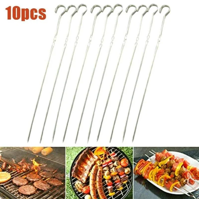 10 шт. иглы для барбекю из нержавеющей стали | Дом и сад