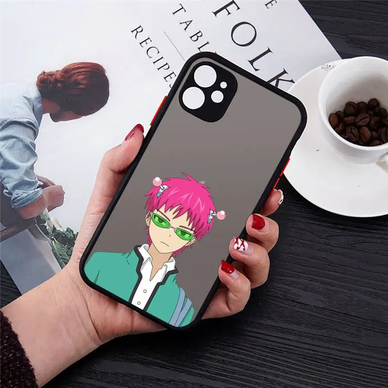 

Saiki Kusuo Japan anime Phone Cases matte transparent For iphone 7 8 11 12 plus mini x xs xr pro max cover