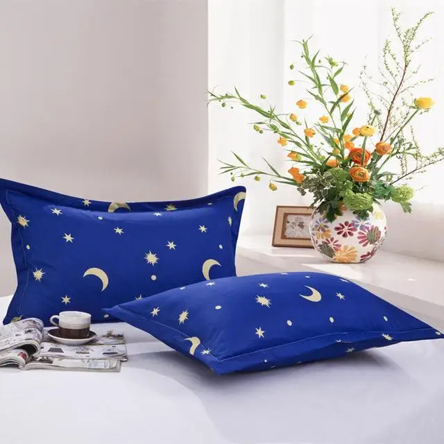 

2Piece 480*740mm 7 Colors Floral Pillow Case Cover 100% Polyester Plain Knitted Pillowcase for Kids Adults XF340-39 55