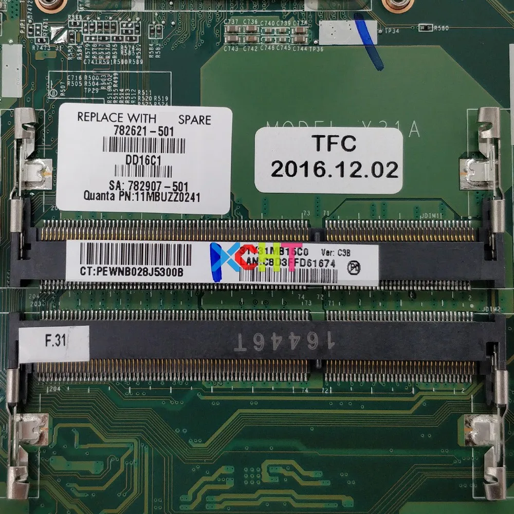 Для HP ENVY 17-K серии 17-K200 782621-601 782621-001 782621-501 850 М/4GB w i7-5500U Процессор DAY31AMB6C0 материнская