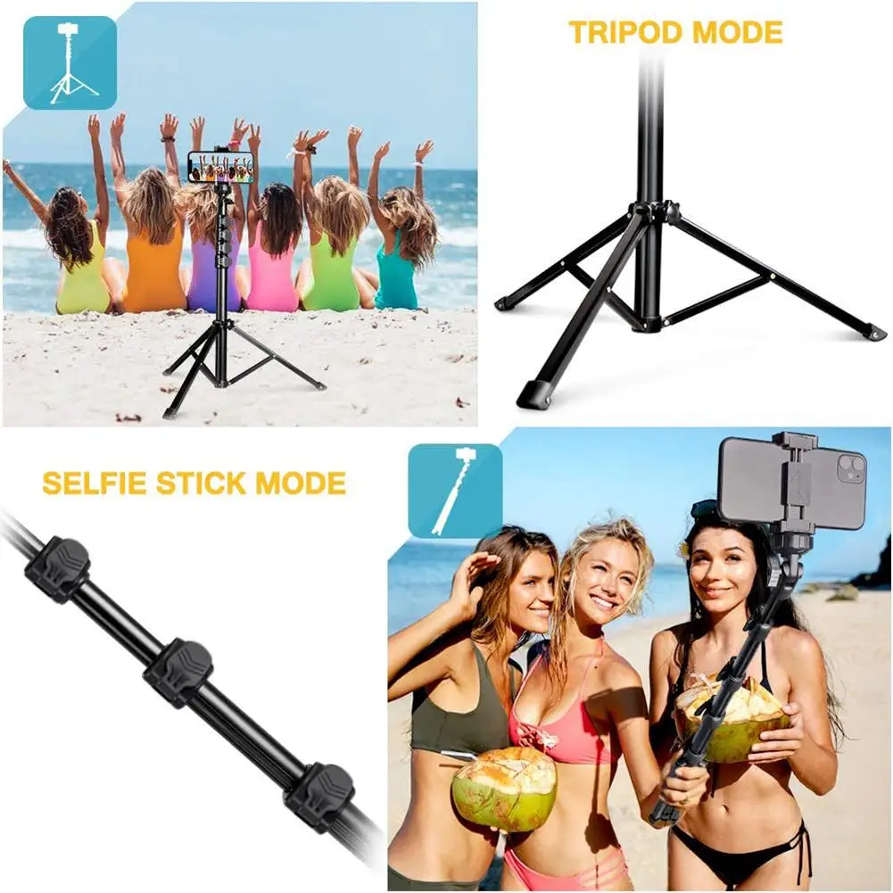 

Bluetooth Wireless Selfie Stick Tripod Foldable Mini Tripod Monopods Universal For SmartPhones For Gopro Sports Action Cameras