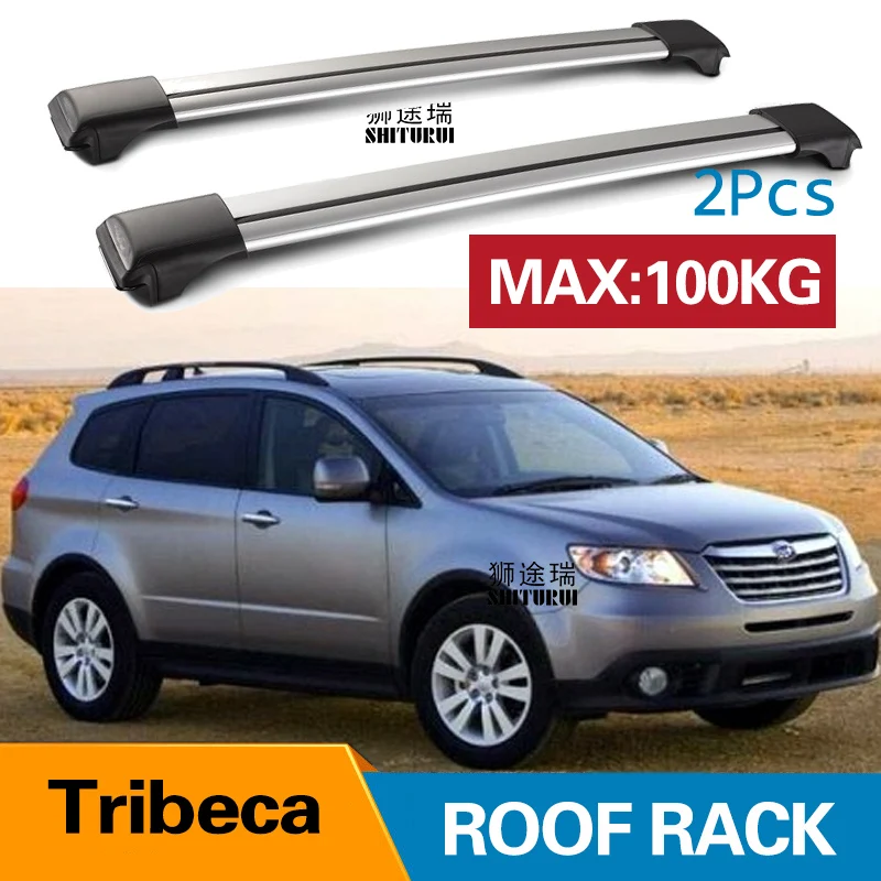 Кровельные рейки для SUBARU Tribeca 2008 2 шт. боковые из алюминиевого сплава поперечные