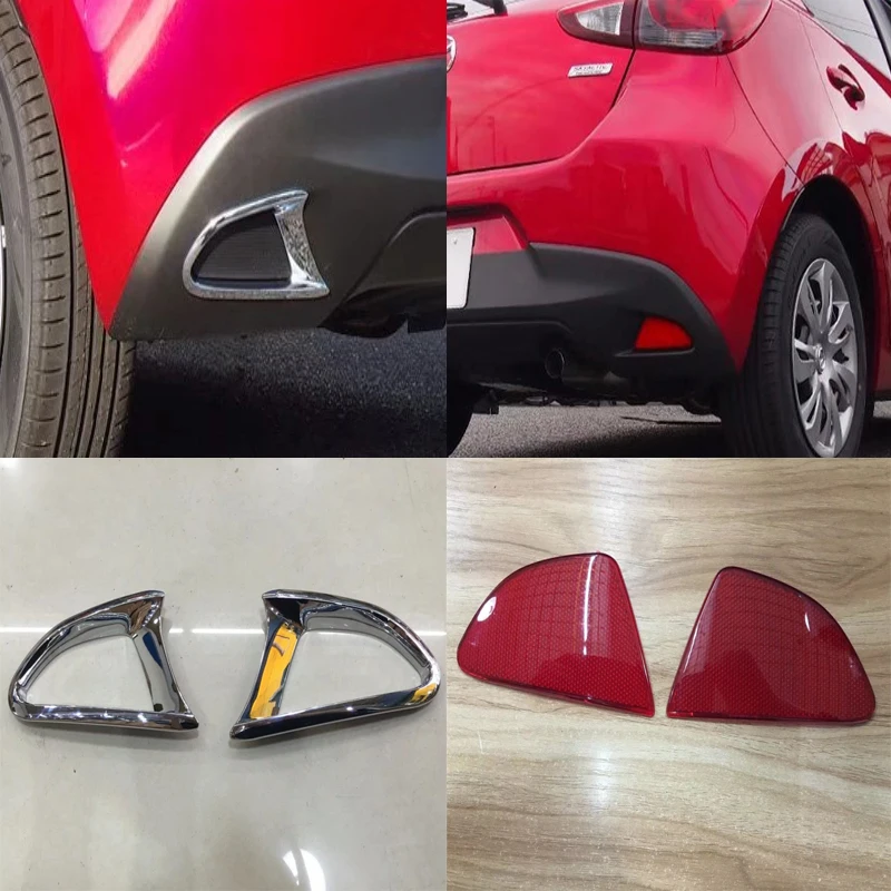 

Комплект противотуманных фар для Mazda 2 Demio 2015 - 2019 ABS, задняя дверь, рама лампы, молдинговая крышка, отделка, 2 шт., красные/хромированные аксессу...